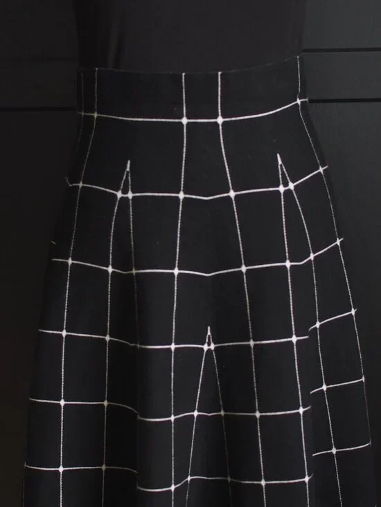 Like NEW Cozy Knit Elastic Waist, A-line Skirt - Picture 2 of 3